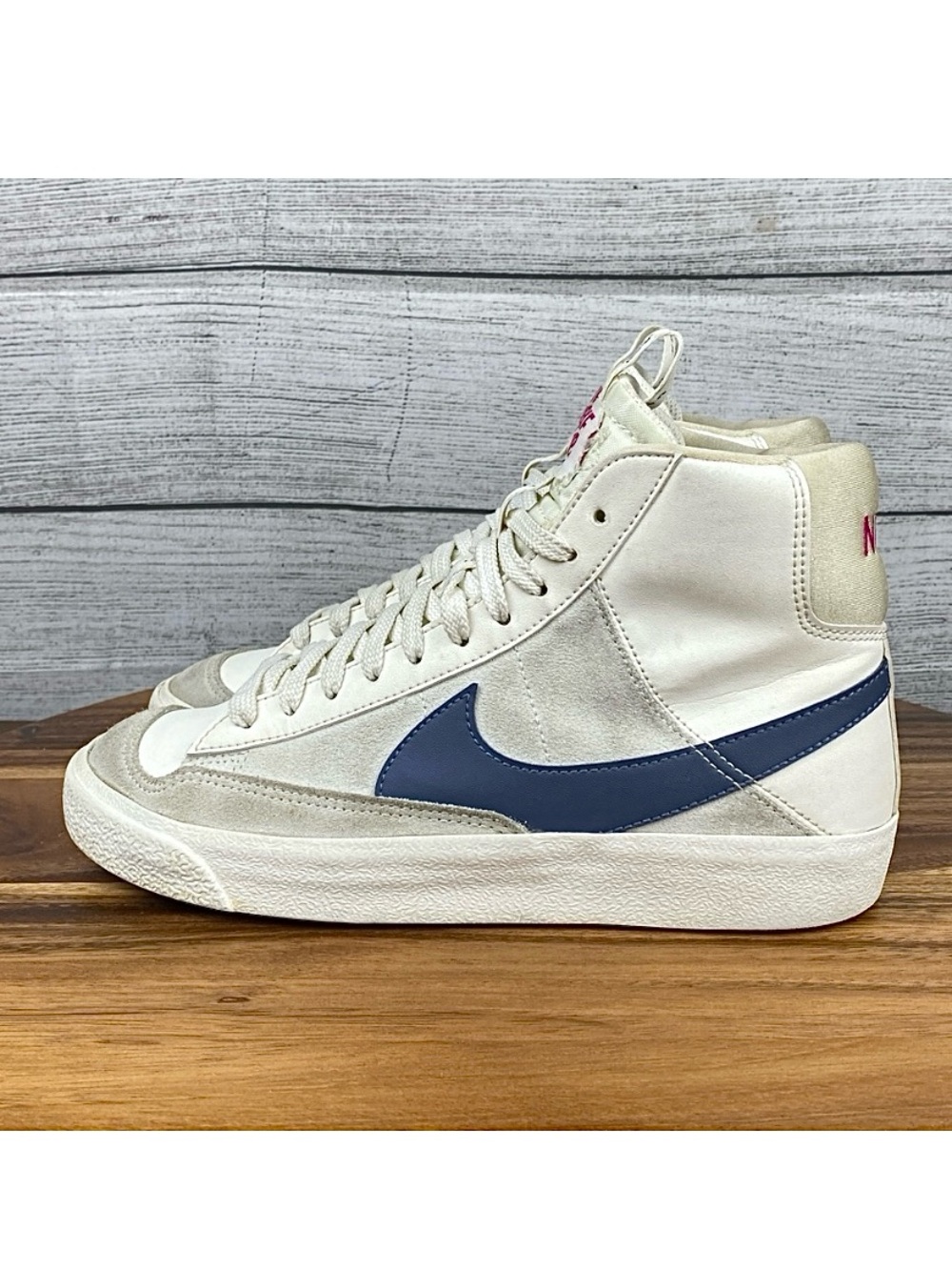 Nike Blazer Mid 77 Sail Diffused Blue Sneaker FB9125-100 Women’s Shoe Size 7